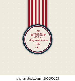 Abstract independence day background with special objects