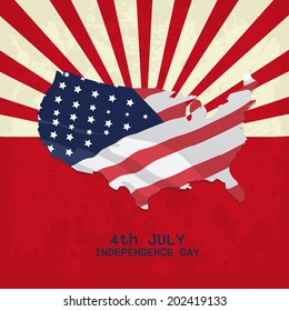 abstract independence day background with special objects