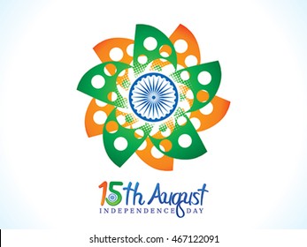 abstract independence day flower vector illustration