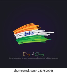 Abstract Independence day India