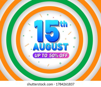 Abstract india background, independence day in India celebration on August 15, typographic set for poster or banner background, Template, Banner, Logo Design, Icon, Poster, Unit, Label - Vector