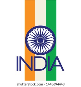 abstract india background with some special objects, vector illustration design