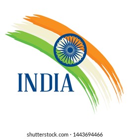abstract india background with some special objects, vector illustration design