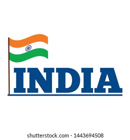 abstract india background with some special objects, vector illustration design