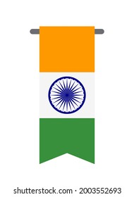 Abstract India Flag Sign. Vector Illustration EPS10