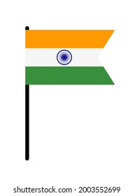 Resumen del signo de la bandera de la India. EPS10 de ilustración vectorial