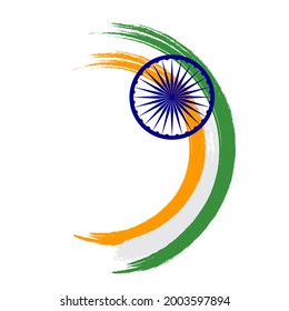 Abstract India Flag Sign. Vector Illustration EPS10