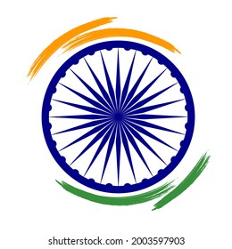 Abstract India Flag Sign. Vector Illustration EPS10