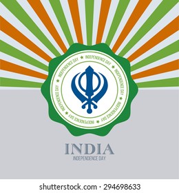 Abstract India independence day background with some special objects