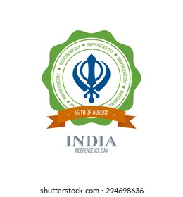 Abstract India independence day background with some special objects