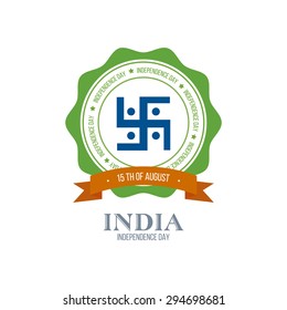 Abstract India independence day background with some special objects