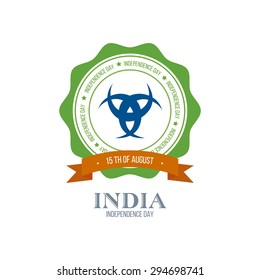 Abstract India independence day background with some special objects