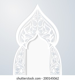 Abstract Indian arch. Vector illustration