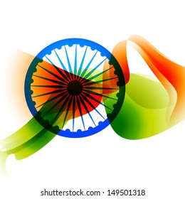 abstract indian flag background design