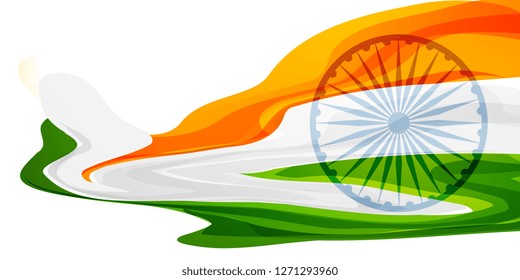 abstract indian flag banner design