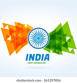 abstract indian flag design