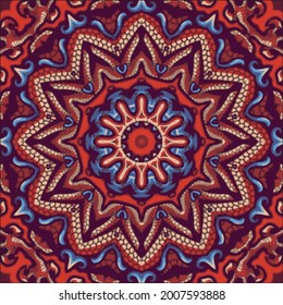 Abstract indian pattern with mandala. vintage beautiful background