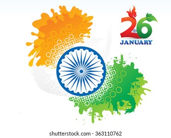 abstract indian republic day background vector illustration
