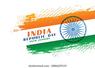 abstract indian republic day creative background design