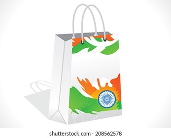 abstract indian shopping bag vector illustration