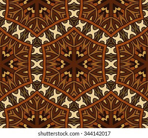 abstract indian tiles vintage ethnic seamless vector pattern ornamental