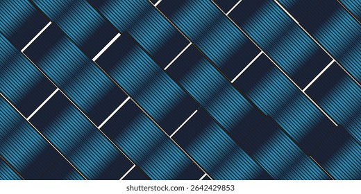 Abstrakte Indigo Blau Farbstoff Linien Muster nahtlose Vektormuster. Grunge Streifen Hintergrund Textur Illustration für trendige Home Decor, maskuline Modedrucke, japanische Stil Tapete, Textilien.