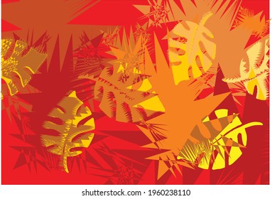 Abstract Indonesian batik motif with a very distinctive plant pattern. exclusive background. EPS 10 Vector