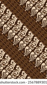 Abstract Indonesian traditional batik pattern fashion wallpaper