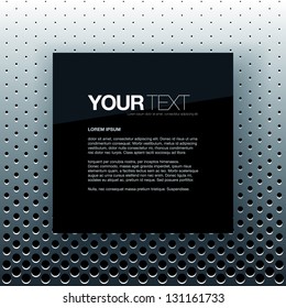 Abstract industrial background design vector with square text box