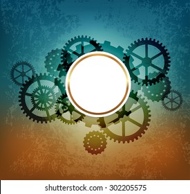 Fondo industrial Abstractas en el estilo de steampunk