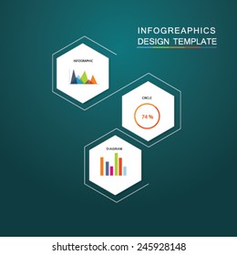 Abstract Infgoraphic with infpgraphic elements