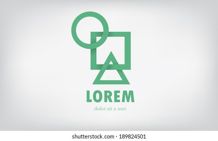 Abstract infinite icon design.