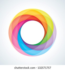 Abstract Infinite Loop Logo Template. Corporate Icon. 6 Pieces Shape. EPS10