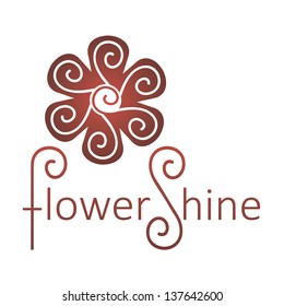 Abstract Infinite loop logo template. Corporate icon. Vector flower.