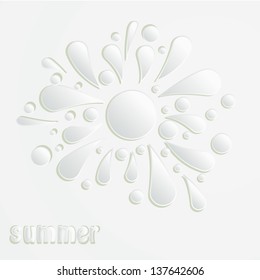 Abstract Infinite loop logo template. Corporate icon. Vector Sun
