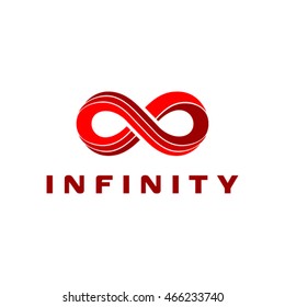 Abstract Infinite loop logo template. 