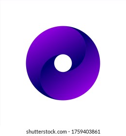Abstract Infinite loop sign art. Vector Illustration
