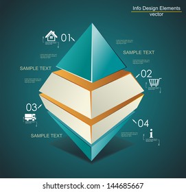 Abstract Infinite Rhombus logo template. Corporate icon. Infographics elements. 