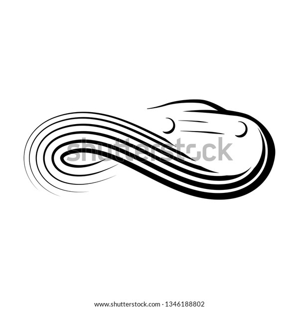 abstract infinity car, logo\
icon