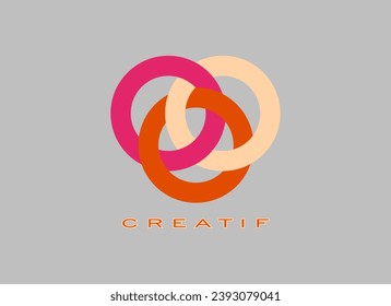 Resumen de diseño de logotipo de círculo infinito Color. Vector de diseño de logotipo de infinito creativo.