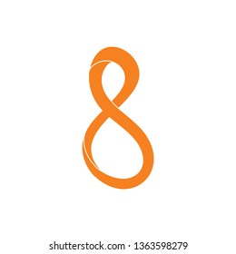 abstract infinity curves 3d motion design logo vector