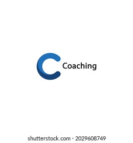 abstract infinity icon, the shape of the letter "c". coaching logos.