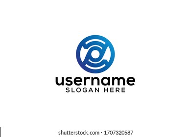abstract infinity letter Z mark logo vector design concept with simple, elegant, modern and awesome gradient color on white background