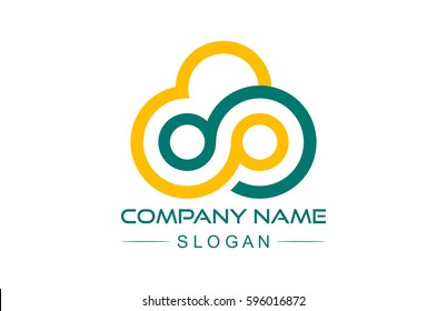 abstract infinity logo