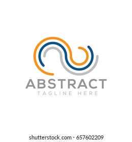 Abstract infinity logo 