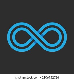 Abstract infinity logo design and symbol art