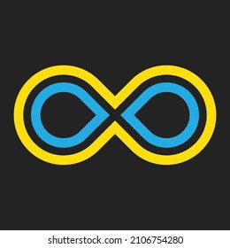 Resumen del diseño del logotipo infinito y del símbolo