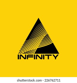 Abstract infinity logo design template. Infinite shape.