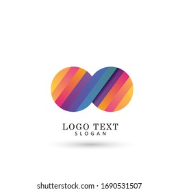 Abstract Infinity Logo. Symbol & Icon Vector Template.