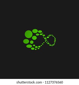 Abstract infinity logo template design. Endless symbol and icon, modern clean style vector illustration